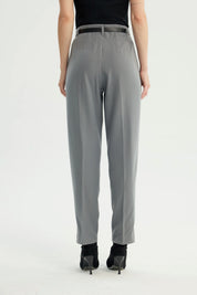 Pantalón Mujer Pitillo Gris Oscuro
