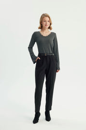 Pantalón Mujer Pitillo Negro