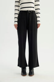 Pantalón Mujer Wide Leg Negro