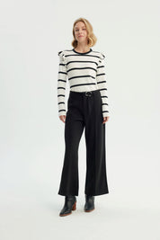 Pantalón Mujer Wide Leg Negro