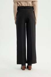 Pantalón Mujer Wide Leg Negro