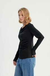 Polera Slim Mujer Negro