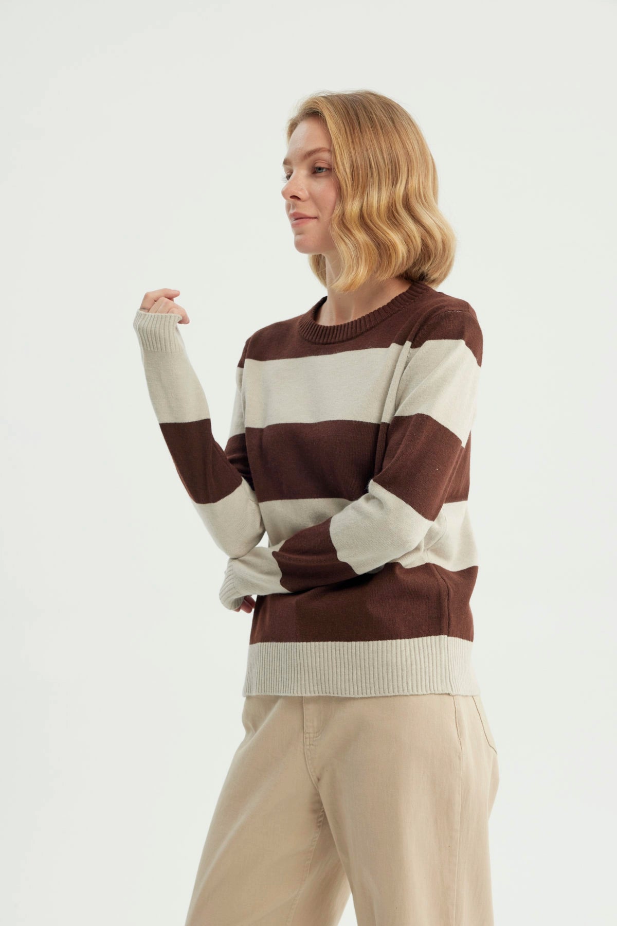 Sweater Mujer Clásico Chocolate