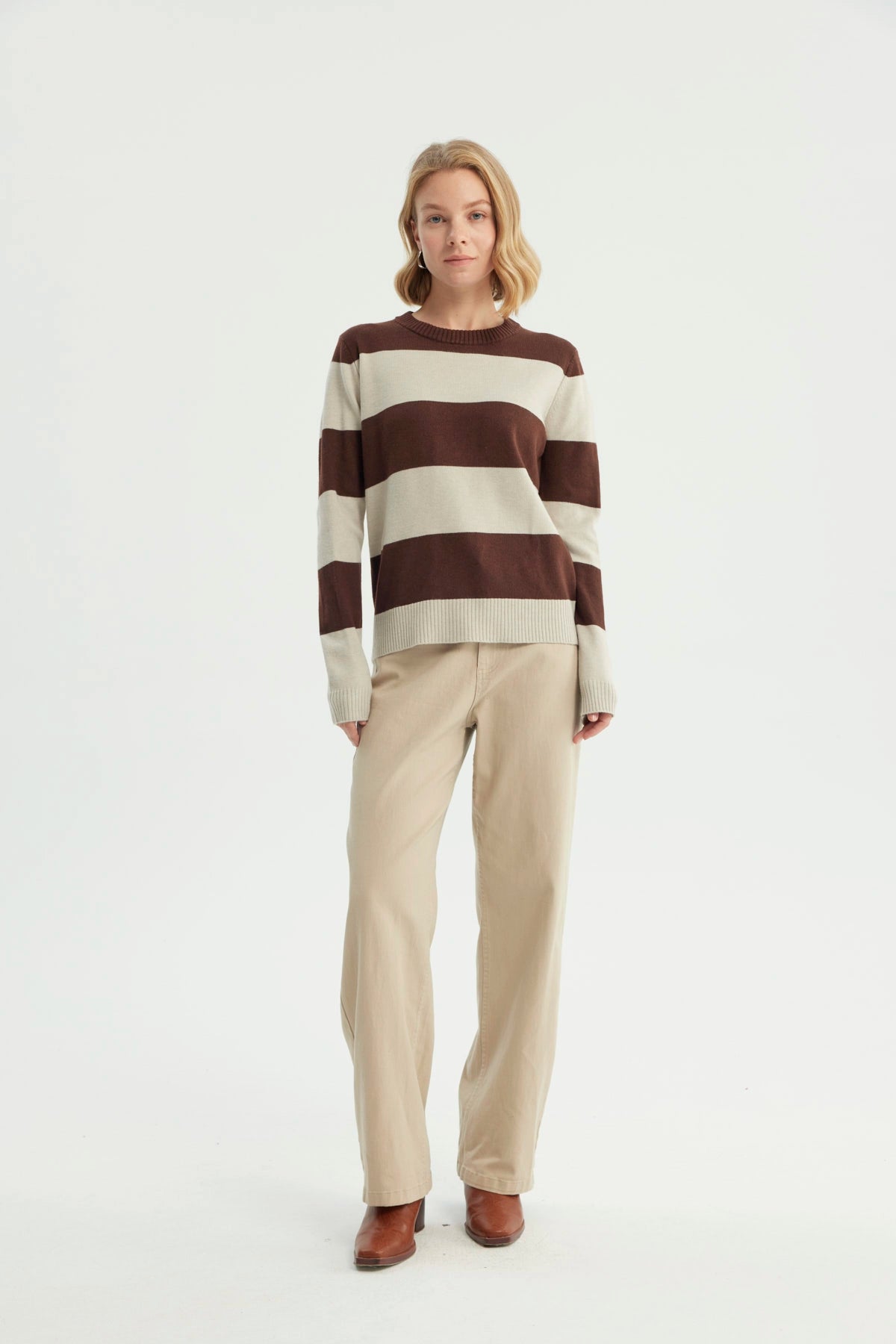 Sweater Mujer Clásico Chocolate