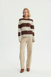 Sweater Mujer Clásico Chocolate