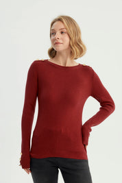 Sweater Mujer Slim Rojo