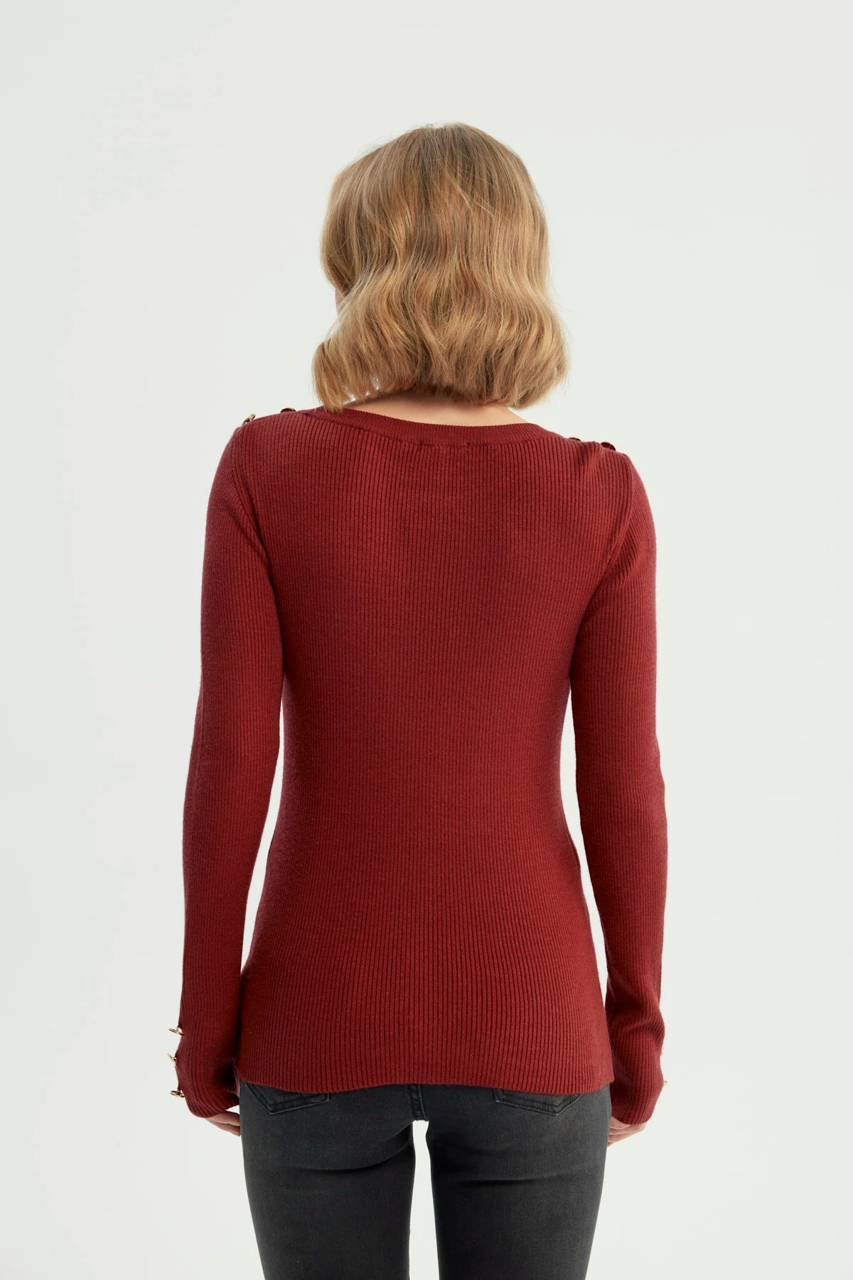 Sweater Mujer Slim Rojo