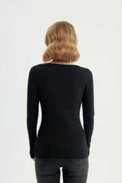 Sweater Mujer Slim Negro