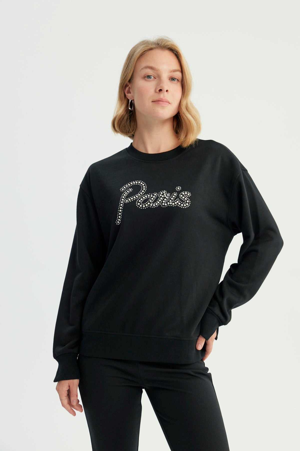 Polerón Mujer Clásico Negro