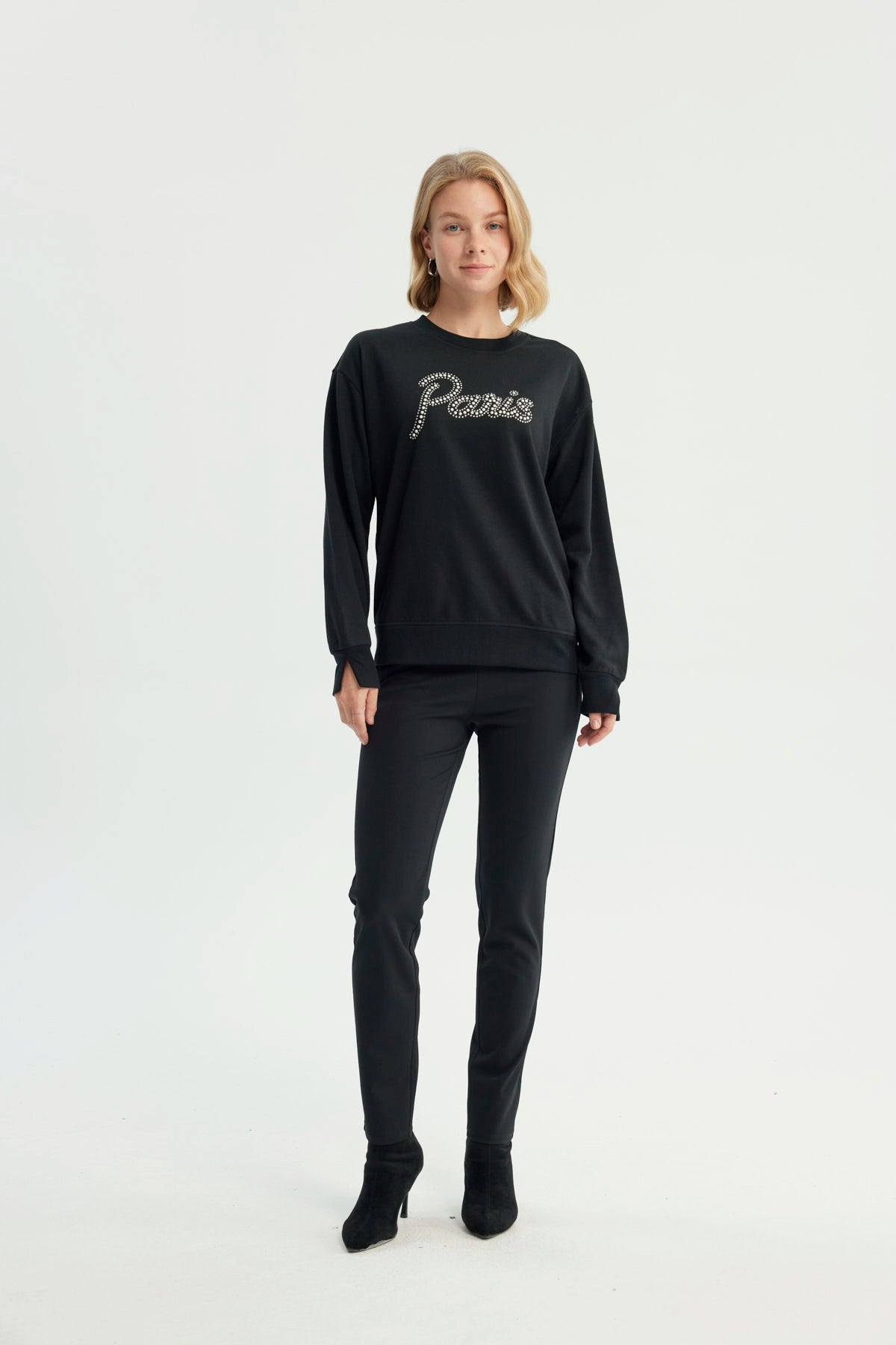 Polerón Mujer Clásico Negro