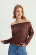 Polera Mujer Clásica Café Oscuro