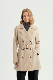 Chaqueta Mujer Regular Beige