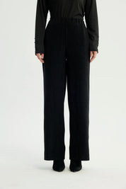 Pantalón Mujer Wide Leg Negro