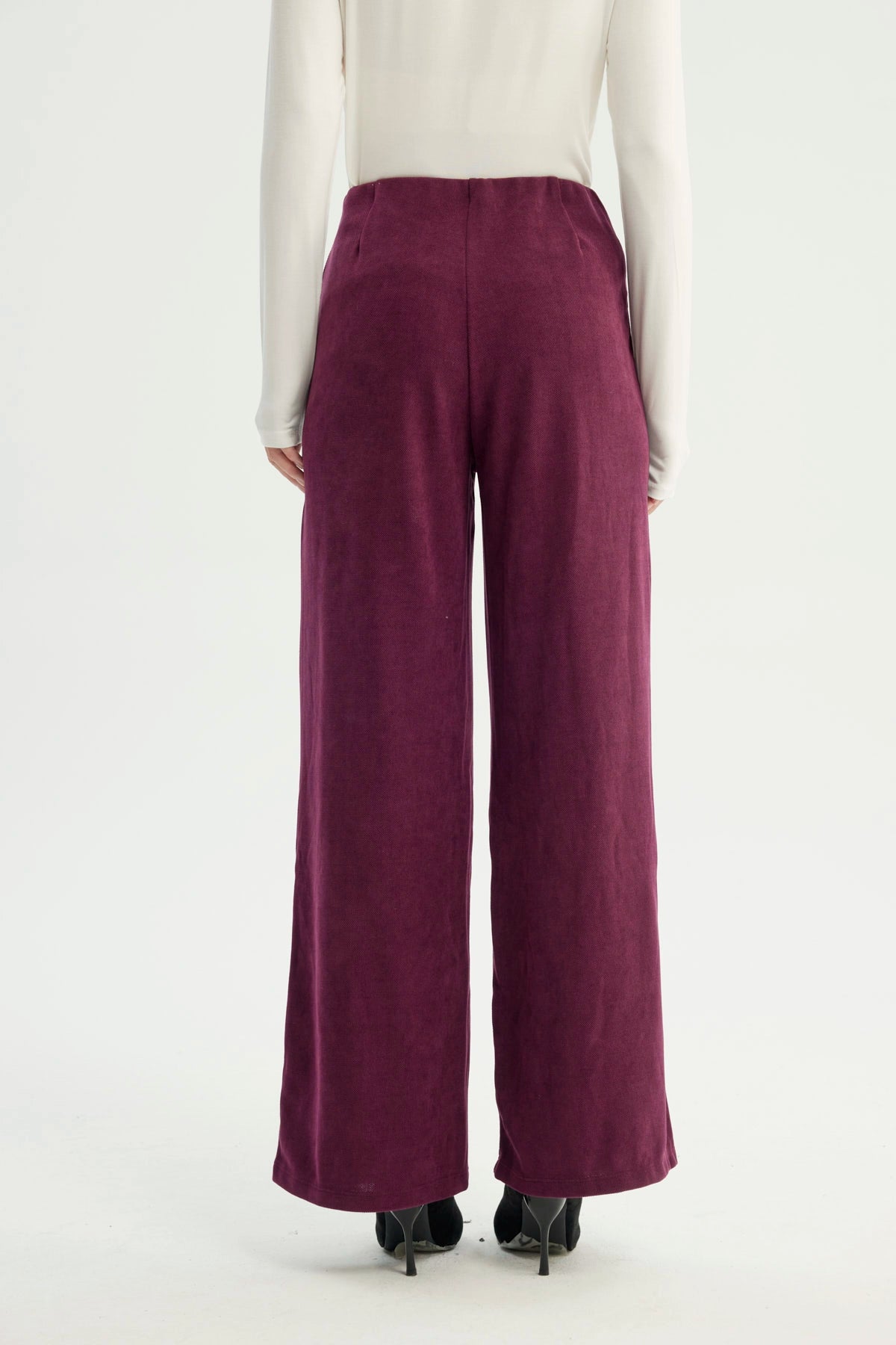Pantalón Mujer Wide Leg Rojo
