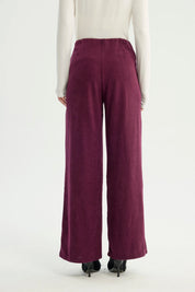 Pantalón Mujer Wide Leg Rojo