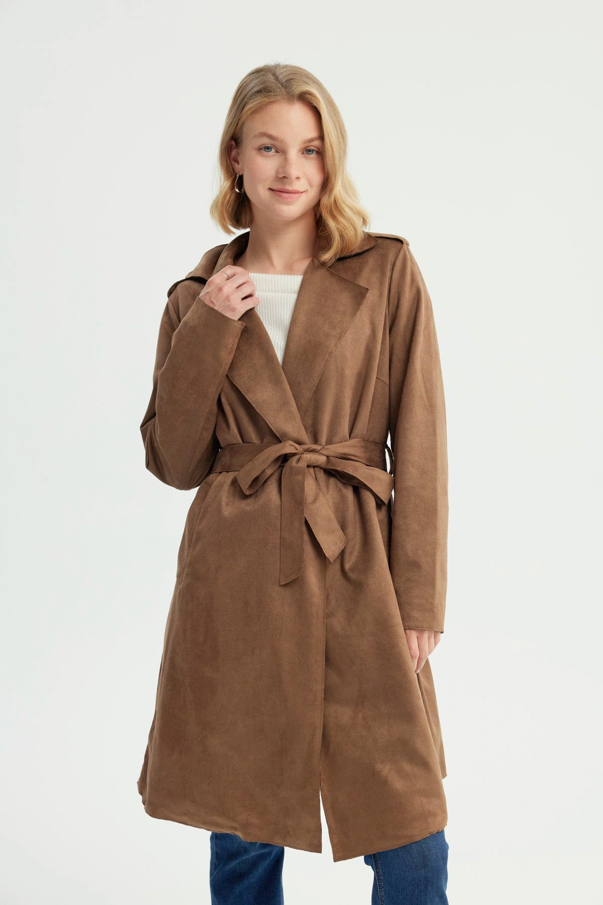 Chaqueta Mujer Regular Café