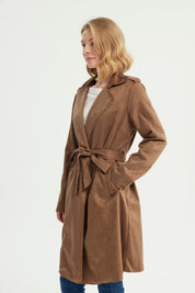 Chaqueta Mujer Regular Café
