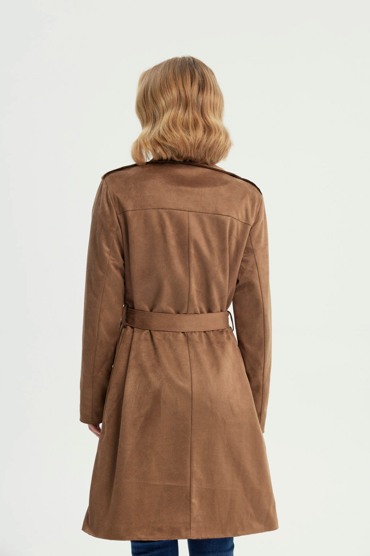 Chaqueta Mujer Regular Café
