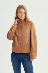 Chaqueta Mujer Regular Camel