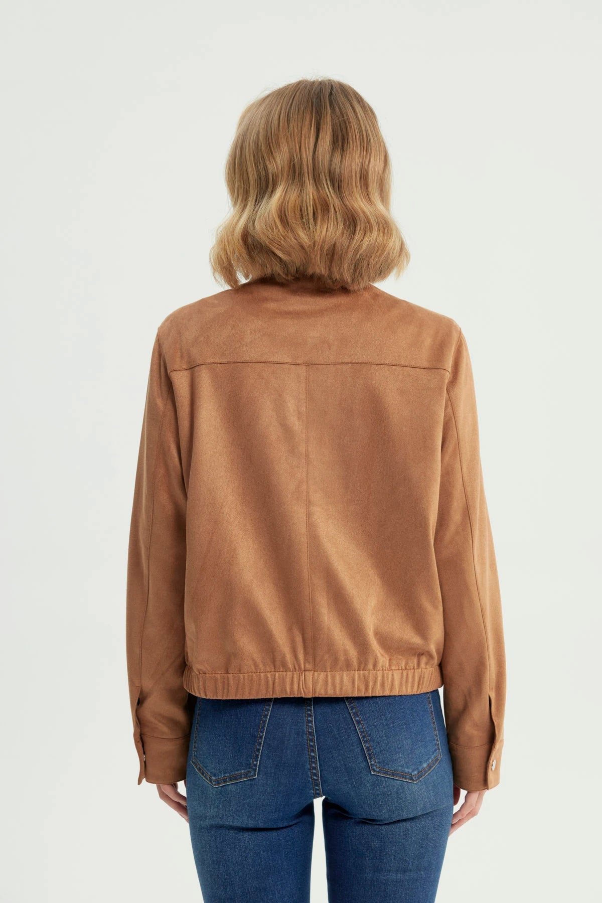Chaqueta Mujer Regular Camel