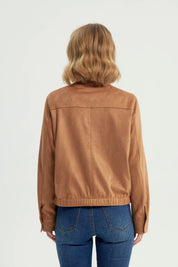 Chaqueta Mujer Regular Camel