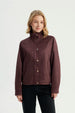 Chaqueta Mujer Regular Vino