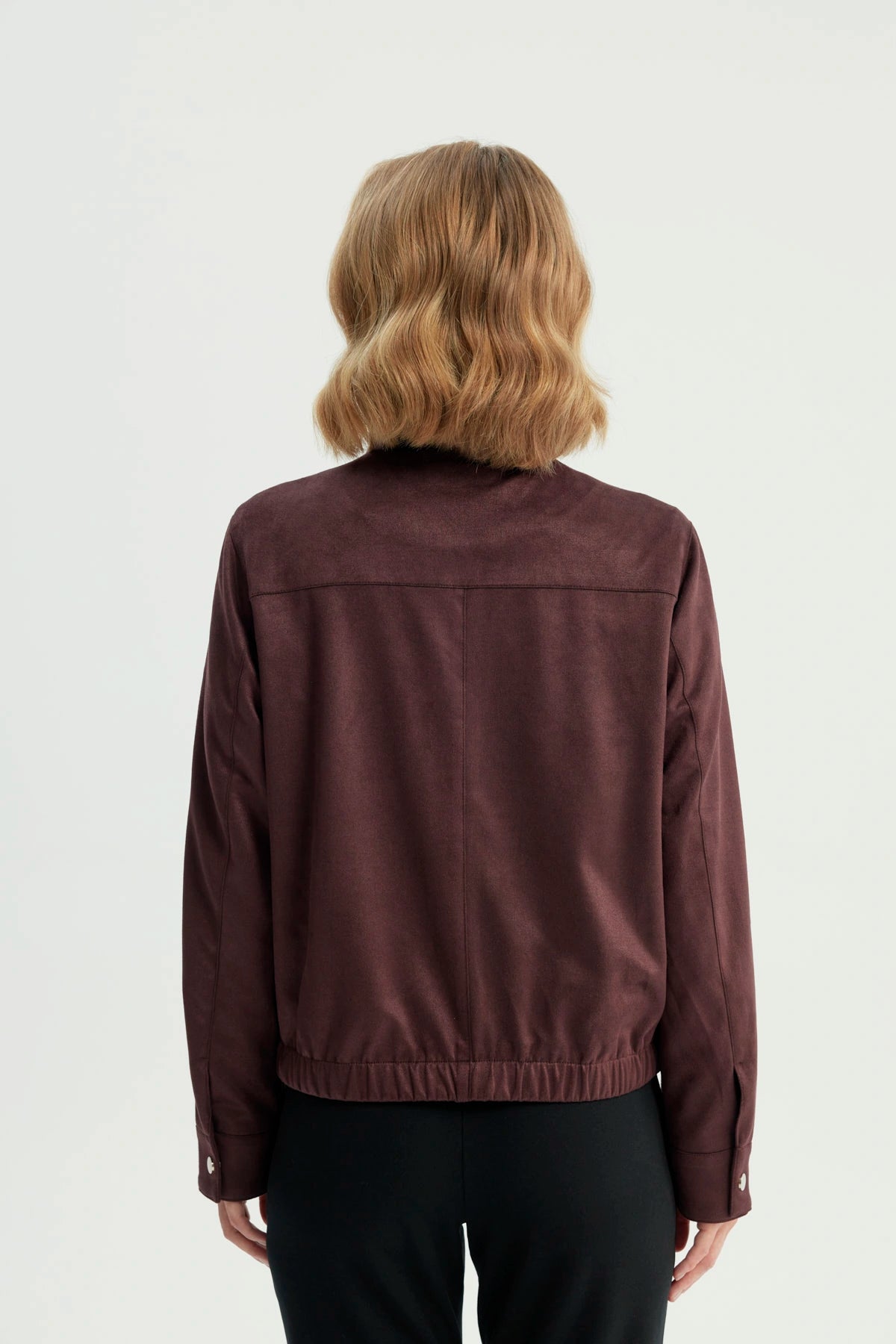 Chaqueta Mujer Regular Vino