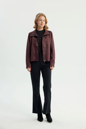Chaqueta Mujer Regular Vino