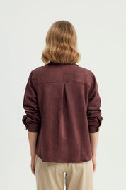 Chaqueta Mujer Regular Vino