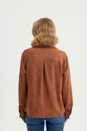 Chaqueta Mujer Regular Camel