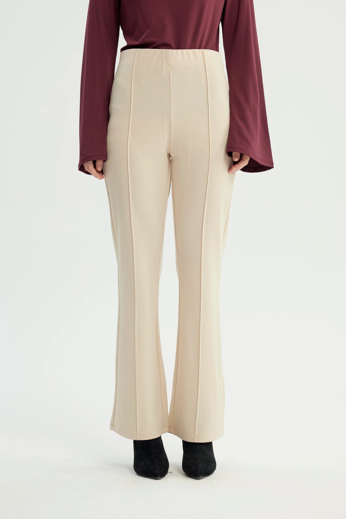 Calza Mujer Skinny Beige