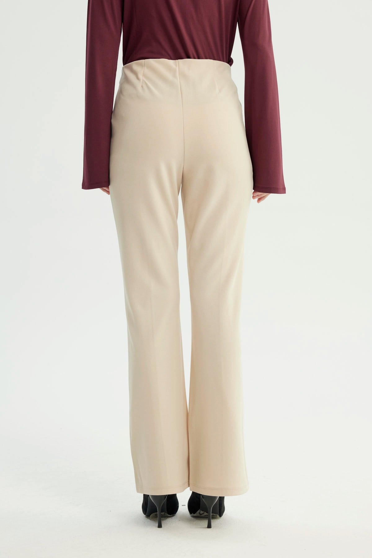 Calza Mujer Skinny Beige
