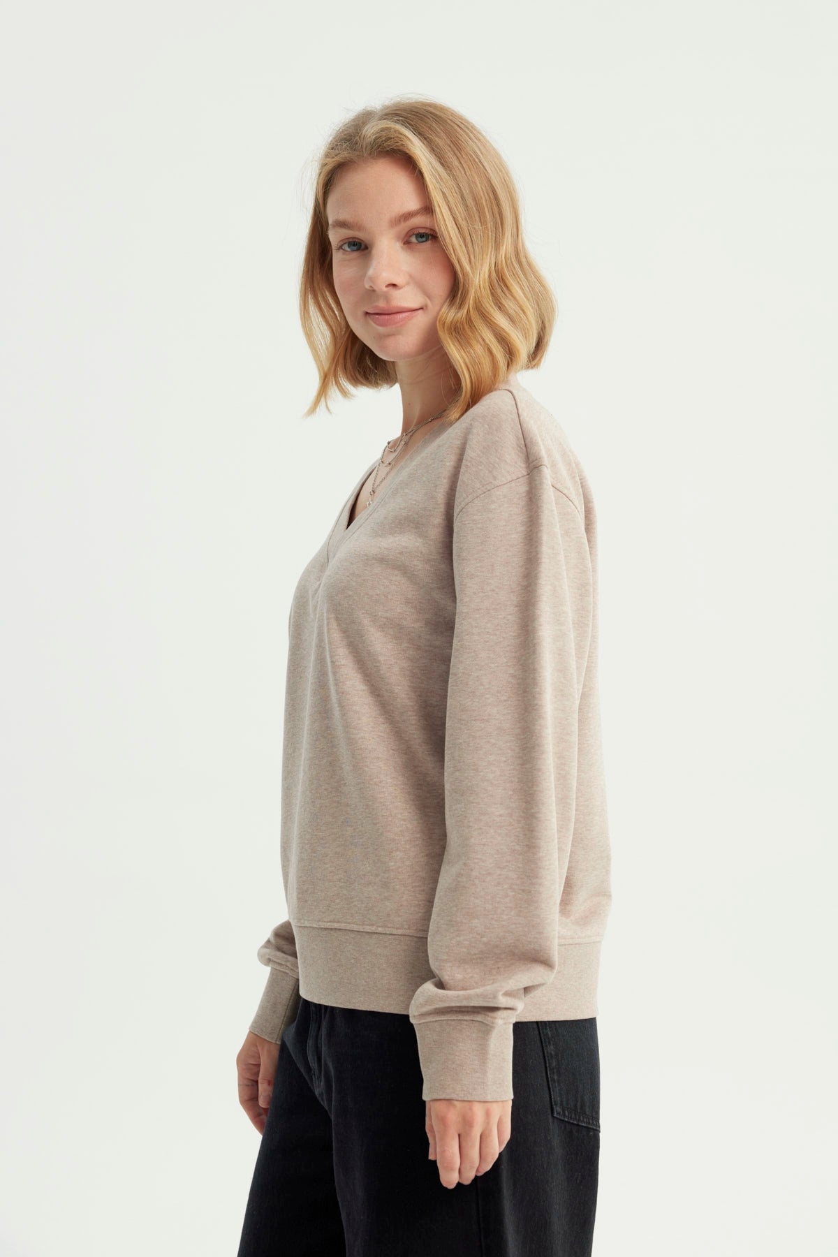 Polerón Mujer Classic Beige