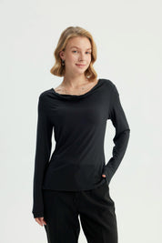 Polera Mujer Ajustada Negro