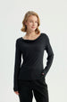 Polera Mujer Ajustada Negro
