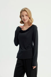 Polera Mujer Ajustada Negro