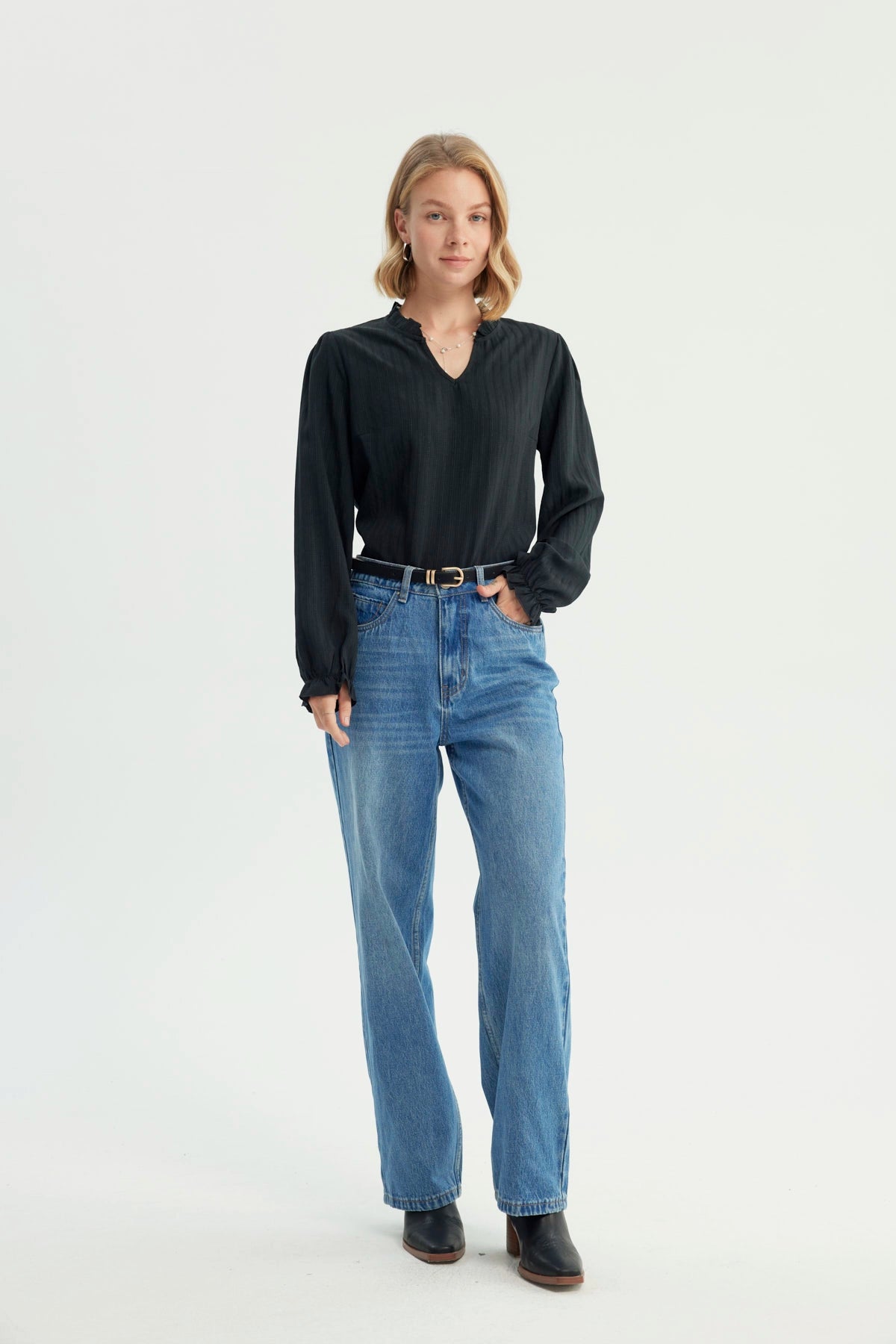 Blusa Mujer Regular Negro