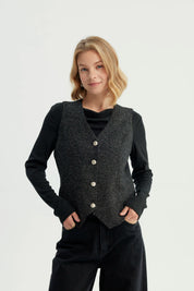 Blazer Mujer Slim Negro
