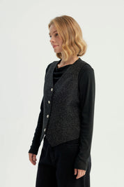 Blazer Mujer Slim Negro