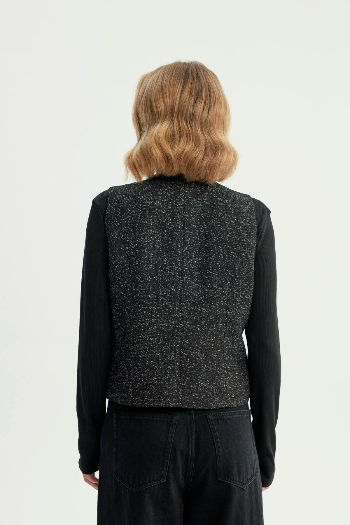 Blazer Mujer Slim Negro
