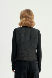 Blazer Mujer Slim Negro