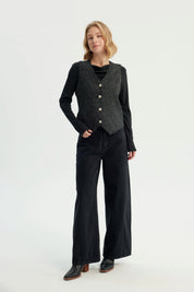 Blazer Mujer Slim Negro