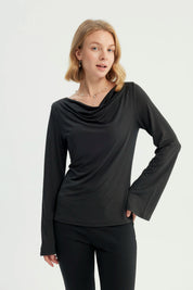 Polera Mujer Ajustada Negro