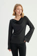 Polera Mujer Ajustada Negro