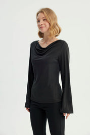 Polera Mujer Ajustada Negro