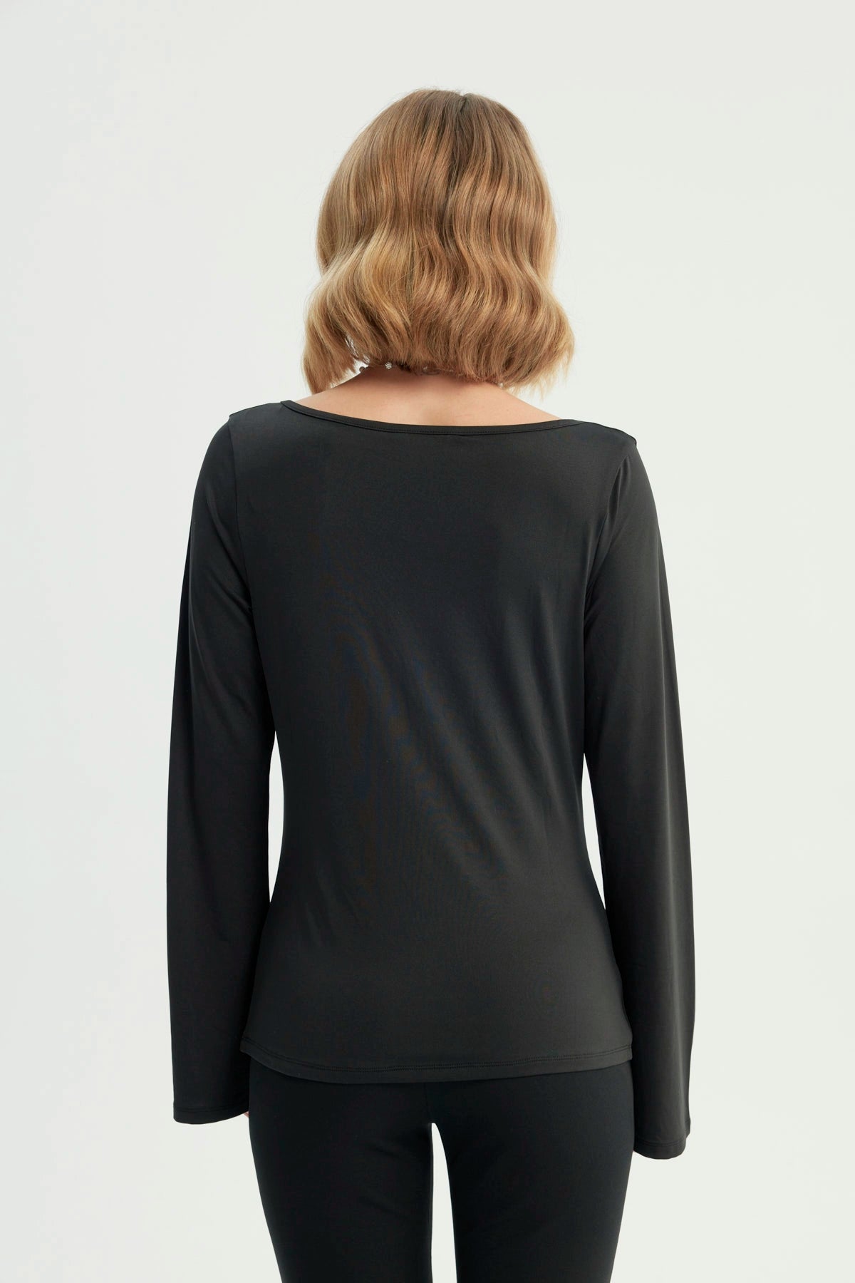 Polera Mujer Ajustada Negro