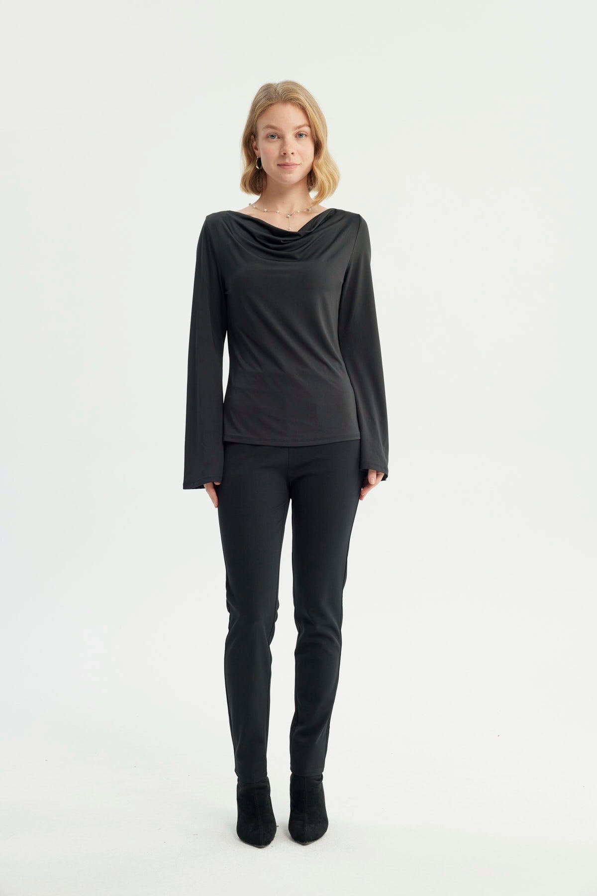 Polera Mujer Ajustada Negro