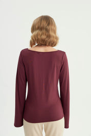Polera Mujer Ajustada Rojo