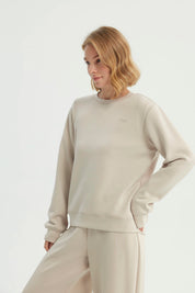Polerón Mujer Clásico Beige