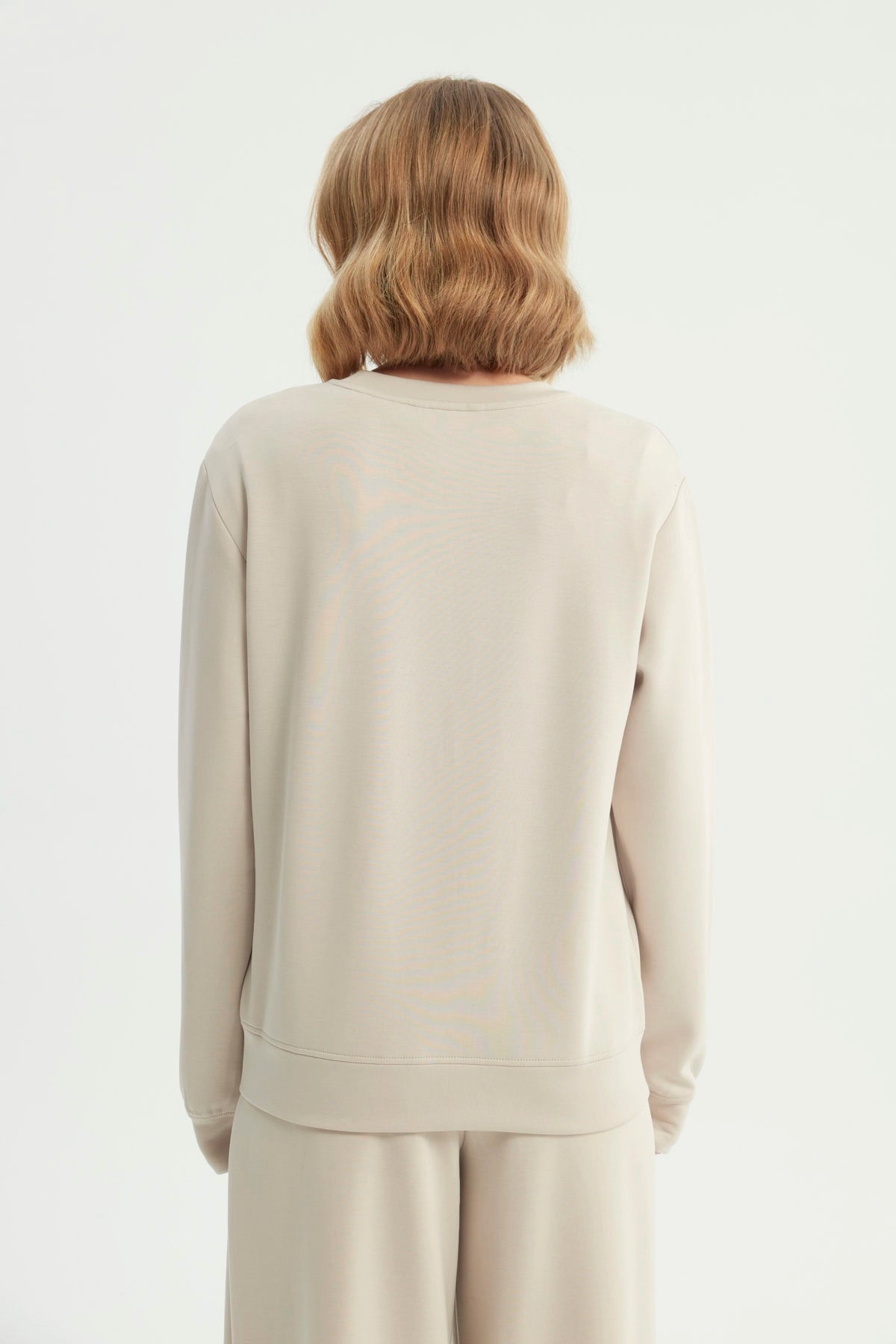 Polerón Mujer Clásico Beige